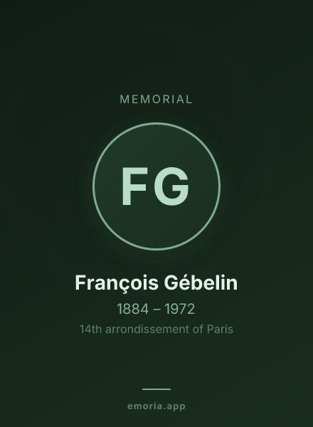 Memorial portrait of François Gébelin