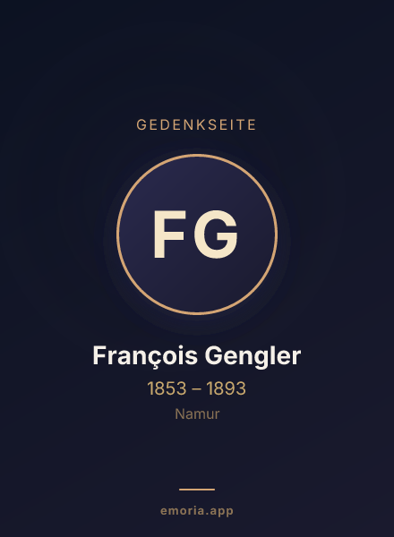 Gedenkportrait von François Gengler