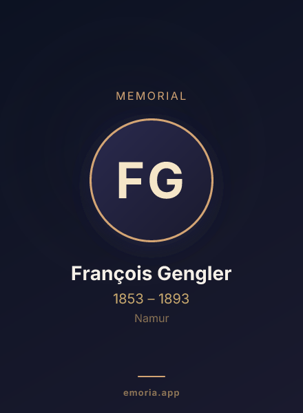 Memorial portrait of François Gengler