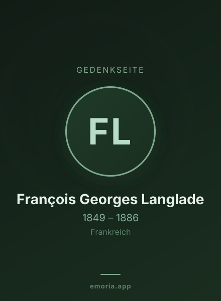 Gedenkportrait von François Georges Langlade