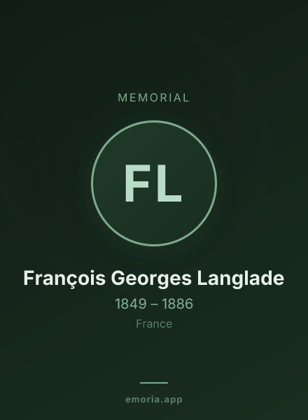 Memorial portrait of François Georges Langlade