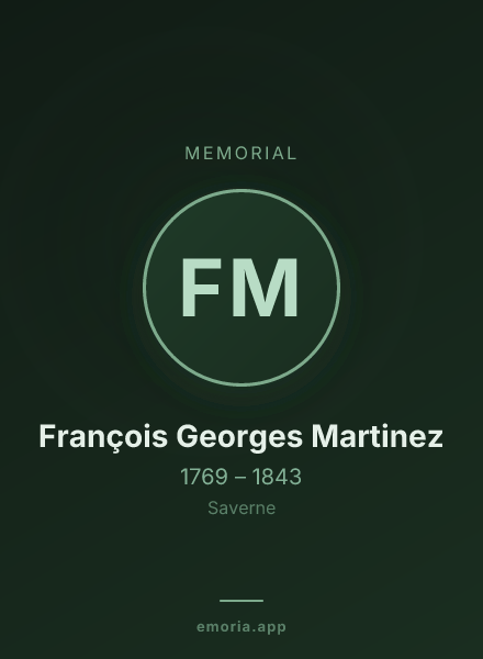 Memorial portrait of François Georges Martinez