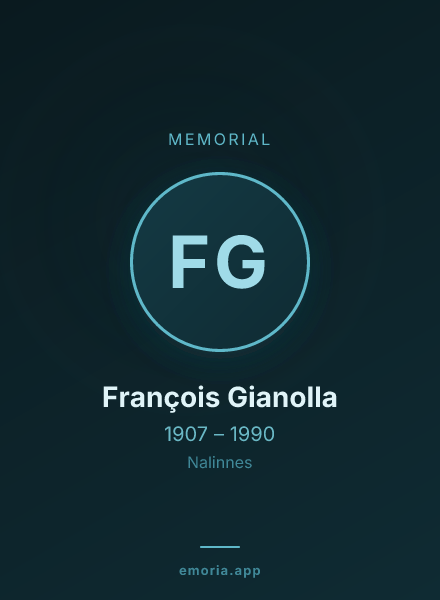 Memorial portrait of François Gianolla