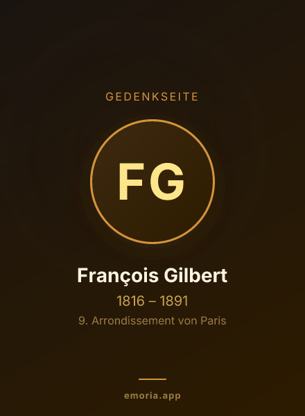 Gedenkportrait von François Gilbert