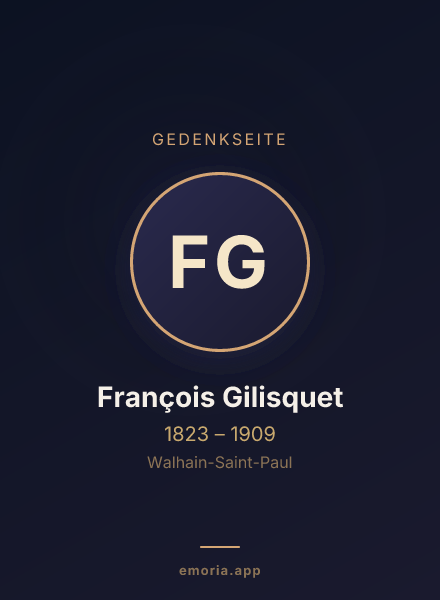 Gedenkportrait von François Gilisquet