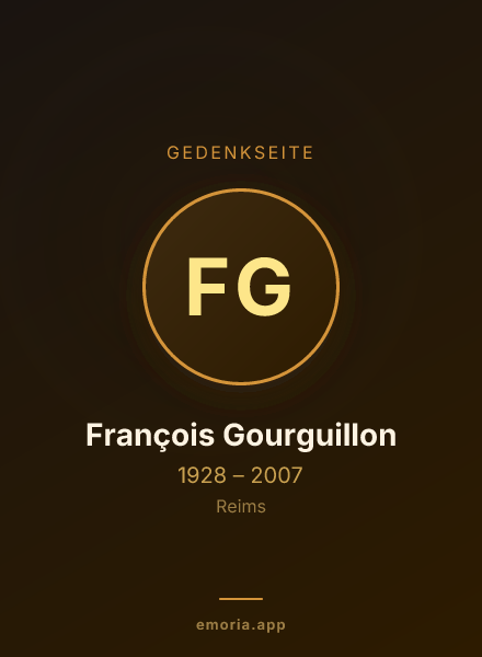 Gedenkportrait von François Gourguillon