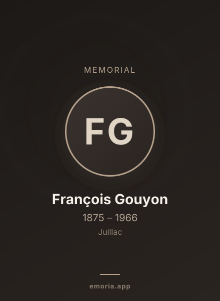 Memorial portrait of François Gouyon