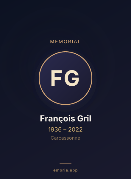 Memorial portrait of François Gril