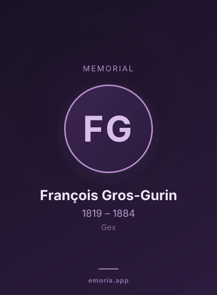 Memorial portrait of François Gros-Gurin