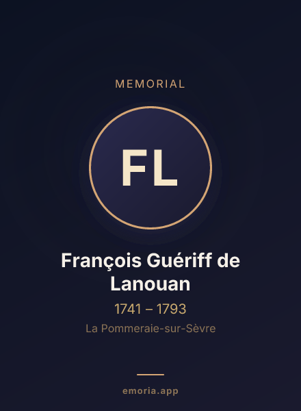 Memorial portrait of François Guériff de Lanouan