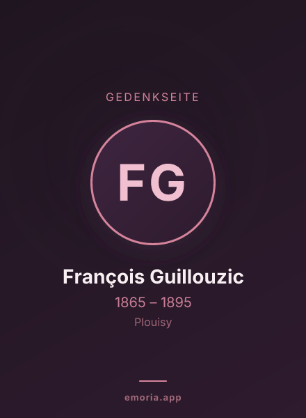 Gedenkportrait von François Guillouzic