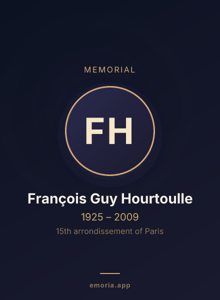 Memorial portrait of François Guy Hourtoulle