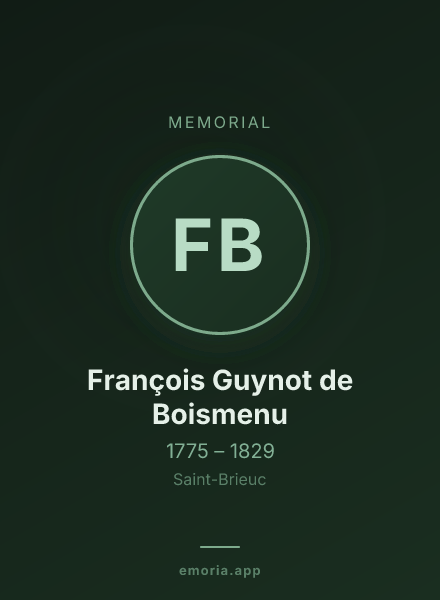 Memorial portrait of François Guynot de Boismenu