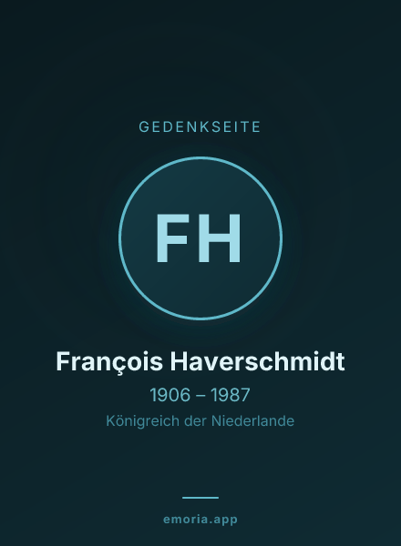 Gedenkportrait von François Haverschmidt