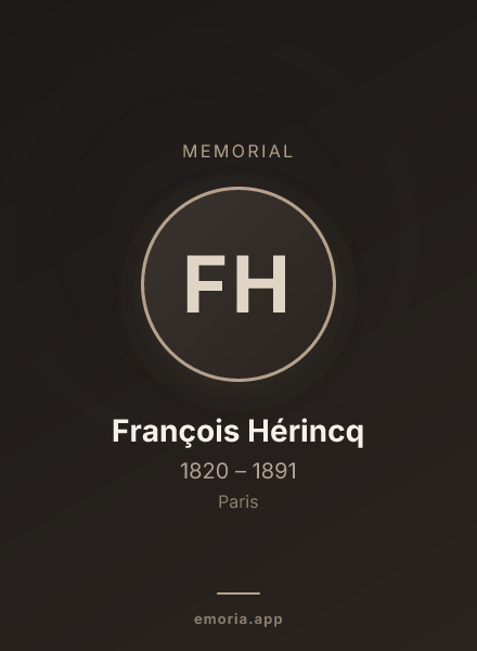 Memorial portrait of François Hérincq