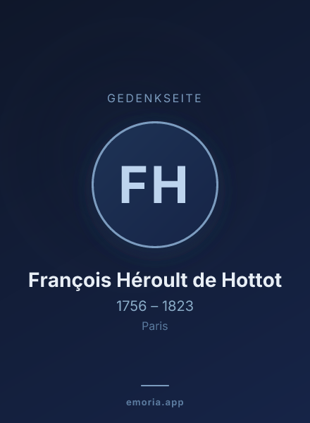 Gedenkportrait von François Héroult de Hottot