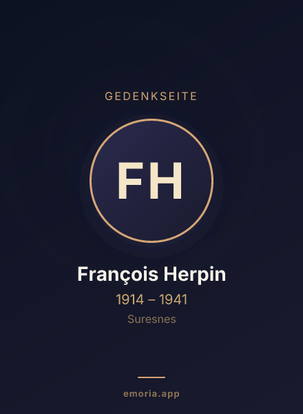Gedenkportrait von François Herpin