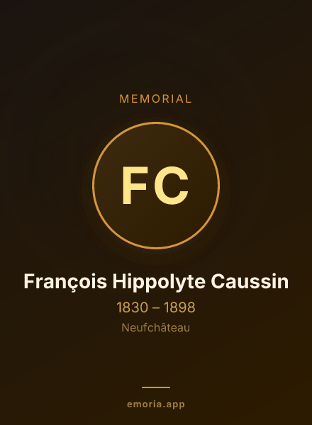 Memorial portrait of François Hippolyte Caussin