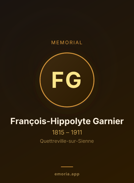 Memorial portrait of François-Hippolyte Garnier