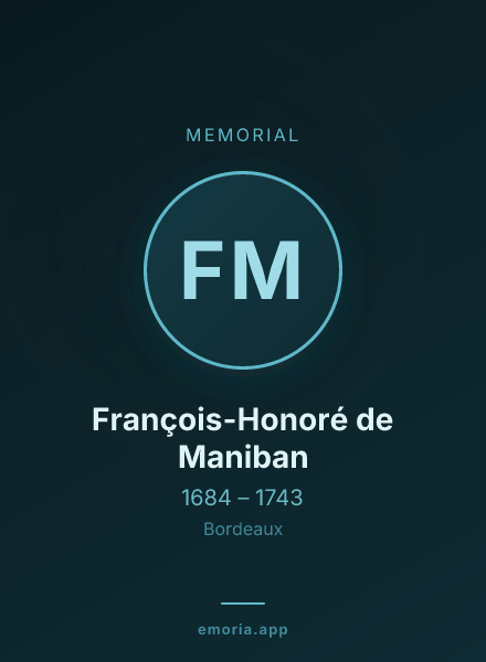 Memorial portrait of François-Honoré de Maniban