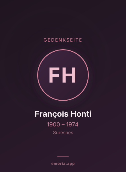 Gedenkportrait von François Honti