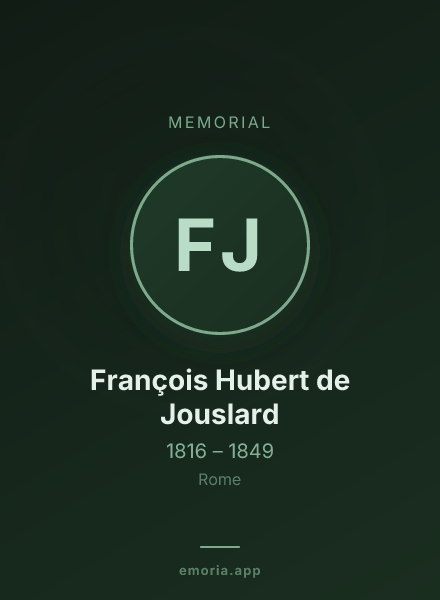 Memorial portrait of François Hubert de Jouslard