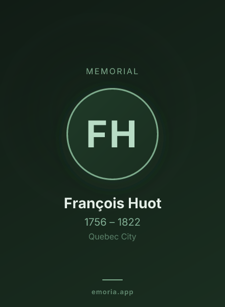 Memorial portrait of François Huot