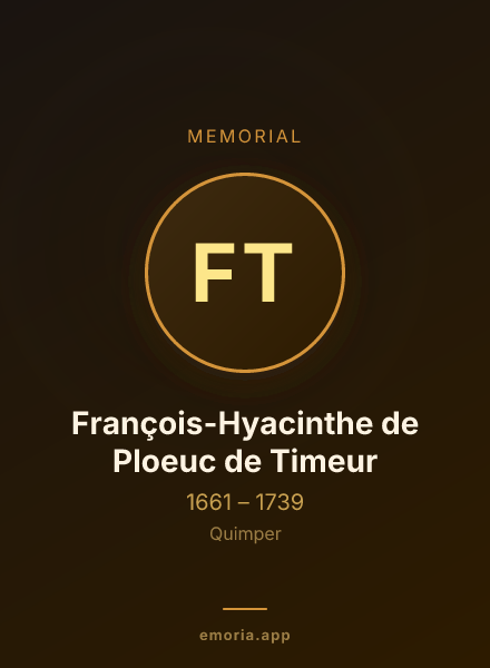 Memorial portrait of François-Hyacinthe de Ploeuc de Timeur