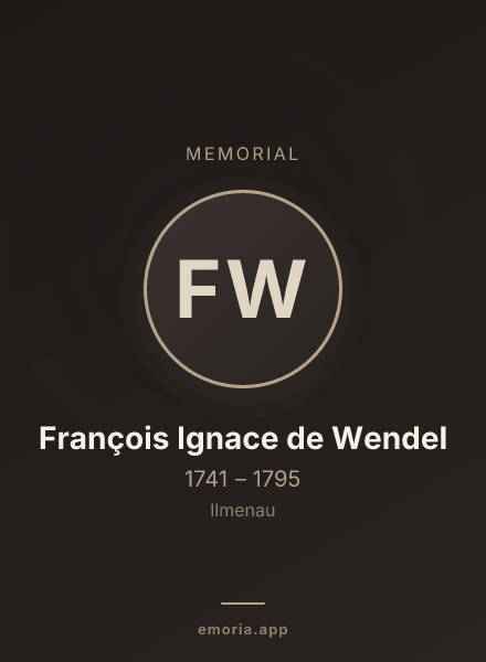 Memorial portrait of François Ignace de Wendel