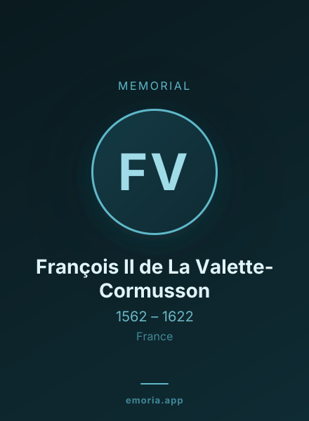 Memorial portrait of François II de La Valette-Cormusson