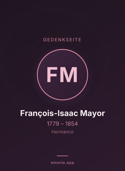 Gedenkportrait von François-Isaac Mayor