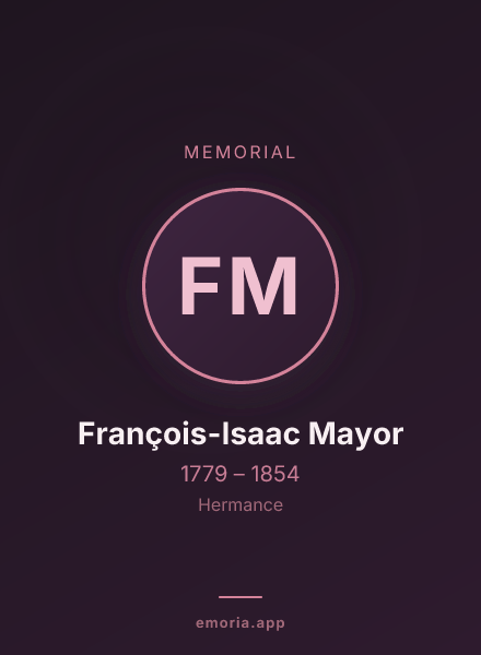 Memorial portrait of François-Isaac Mayor