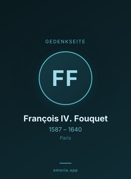 Gedenkportrait von François IV. Fouquet
