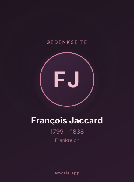 Gedenkportrait von François Jaccard