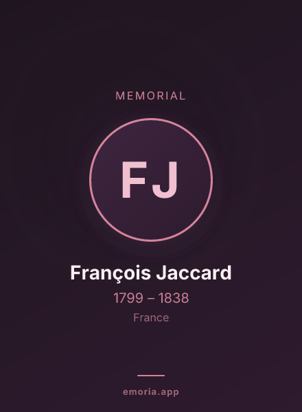 Memorial portrait of François Jaccard