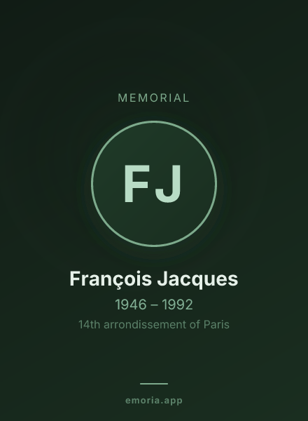 Memorial portrait of François Jacques