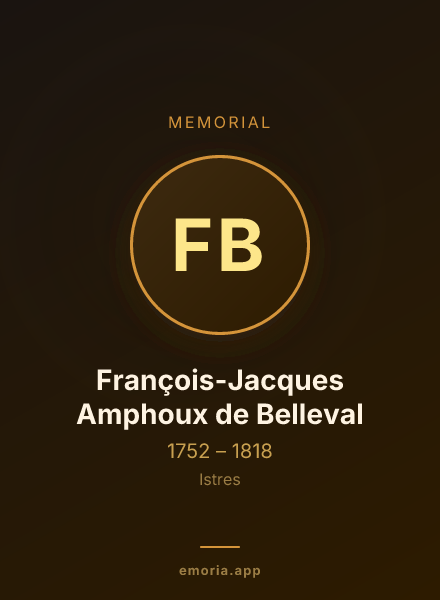 Memorial portrait of François-Jacques Amphoux de Belleval