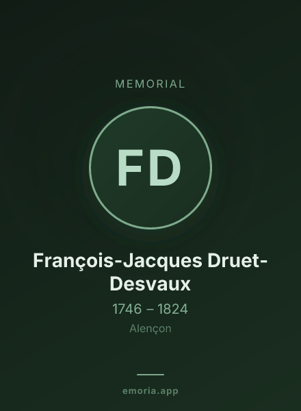 Memorial portrait of François-Jacques Druet-Desvaux