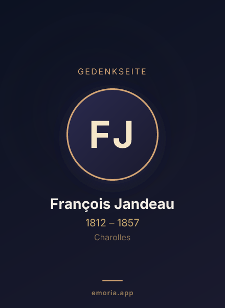 Gedenkportrait von François Jandeau