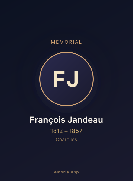 Memorial portrait of François Jandeau