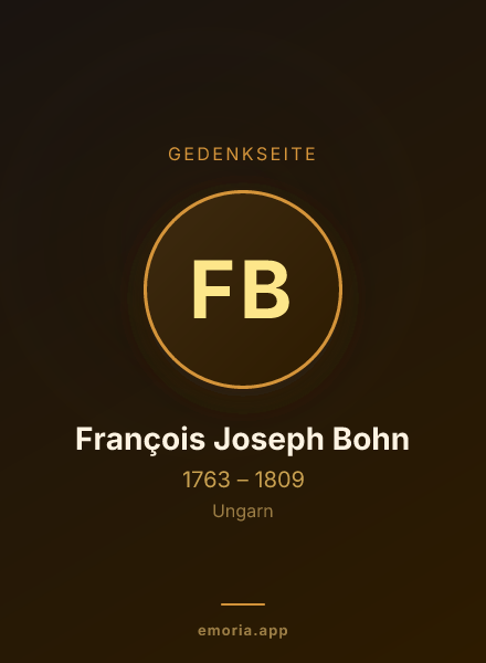 Gedenkportrait von François Joseph Bohn