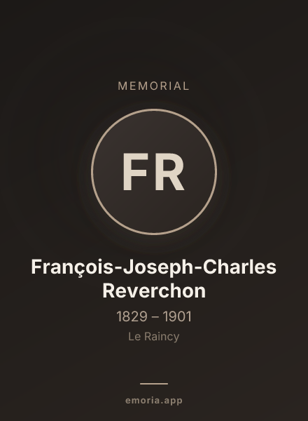 Memorial portrait of François-Joseph-Charles Reverchon
