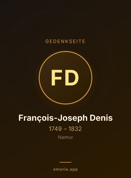 Gedenkportrait von François-Joseph Denis