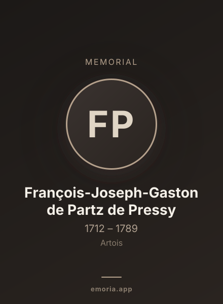 Memorial portrait of François-Joseph-Gaston de Partz de Pressy