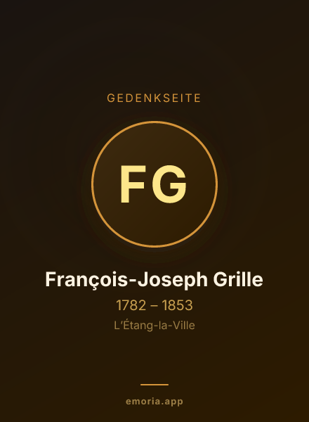 Gedenkportrait von François-Joseph Grille
