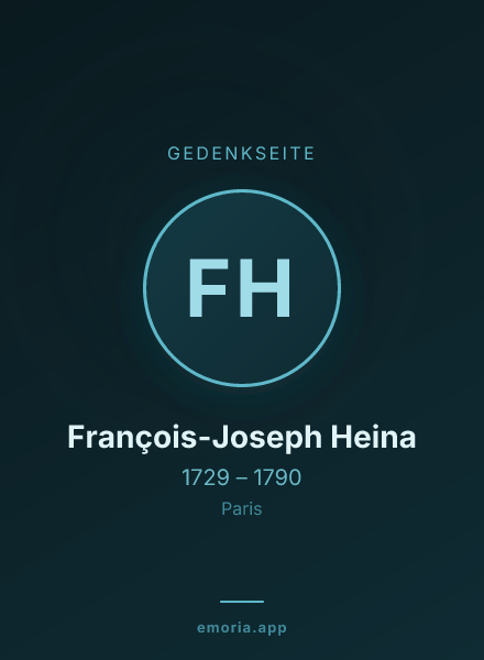 Gedenkportrait von François-Joseph Heina