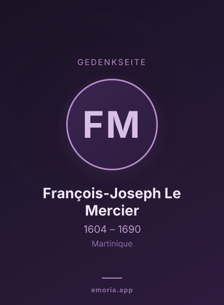 Gedenkportrait von François-Joseph Le Mercier