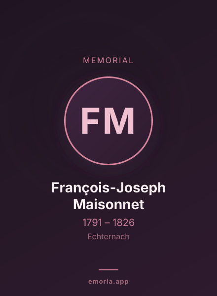 Memorial portrait of François-Joseph Maisonnet