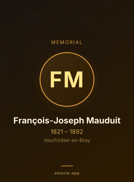 Memorial portrait of François-Joseph Mauduit