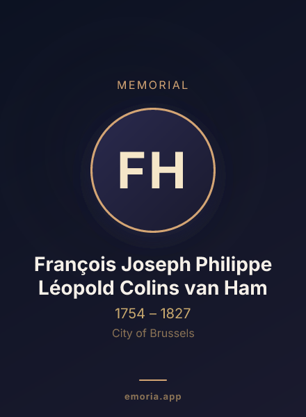 Memorial portrait of François Joseph Philippe Léopold Colins van Ham